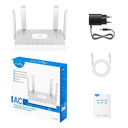 Cudy Router AC1200 Dual Band Gigabit Wi-Fi WR1300E Cudy Router AC1200 Dual Band Gigabit Wi-Fi WR1300E